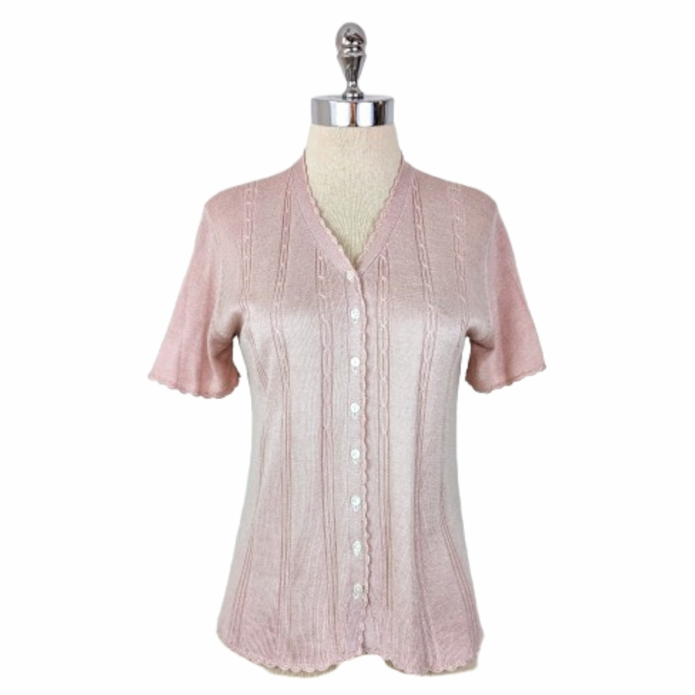 vintage 00's short sleeve cardigan